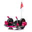 12V Kids Ride On Electric Toy,2WD,16'' exaggerated wheel,Dual handle control for 360 degree flexible steering and rotation - Korvel