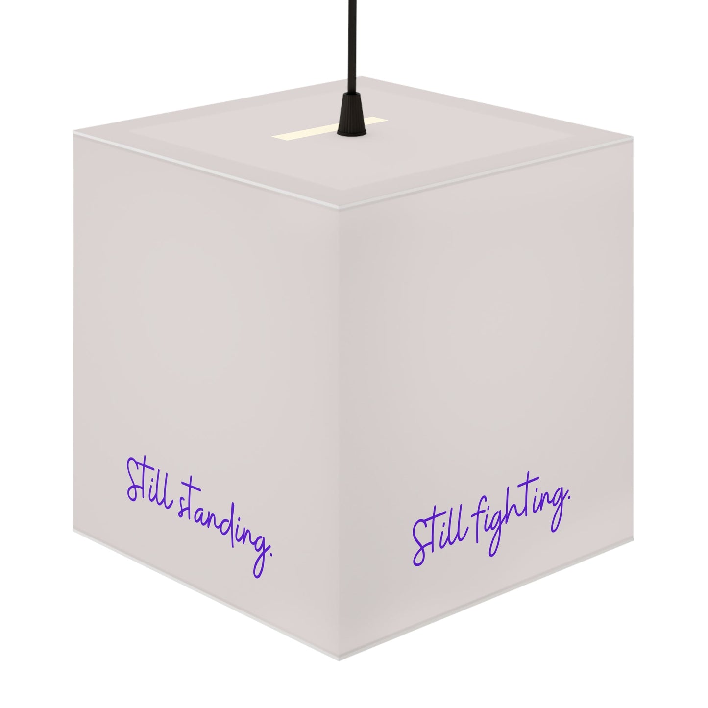 Still Here Still Standing Inspirational Cube Lamp