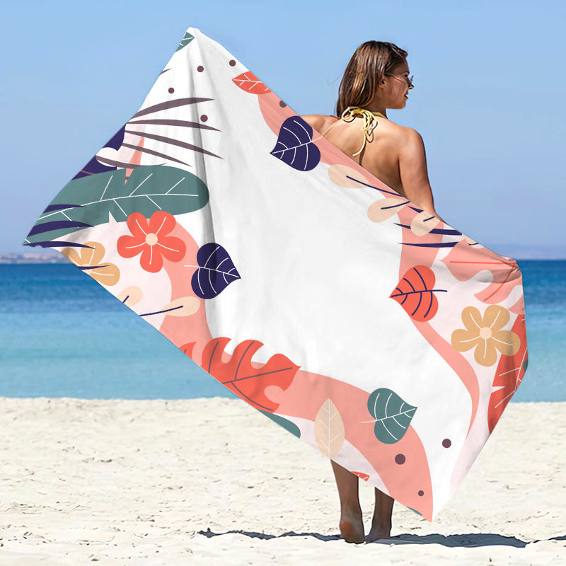 Double-Sided Velvet Microfiber Beach Towel
