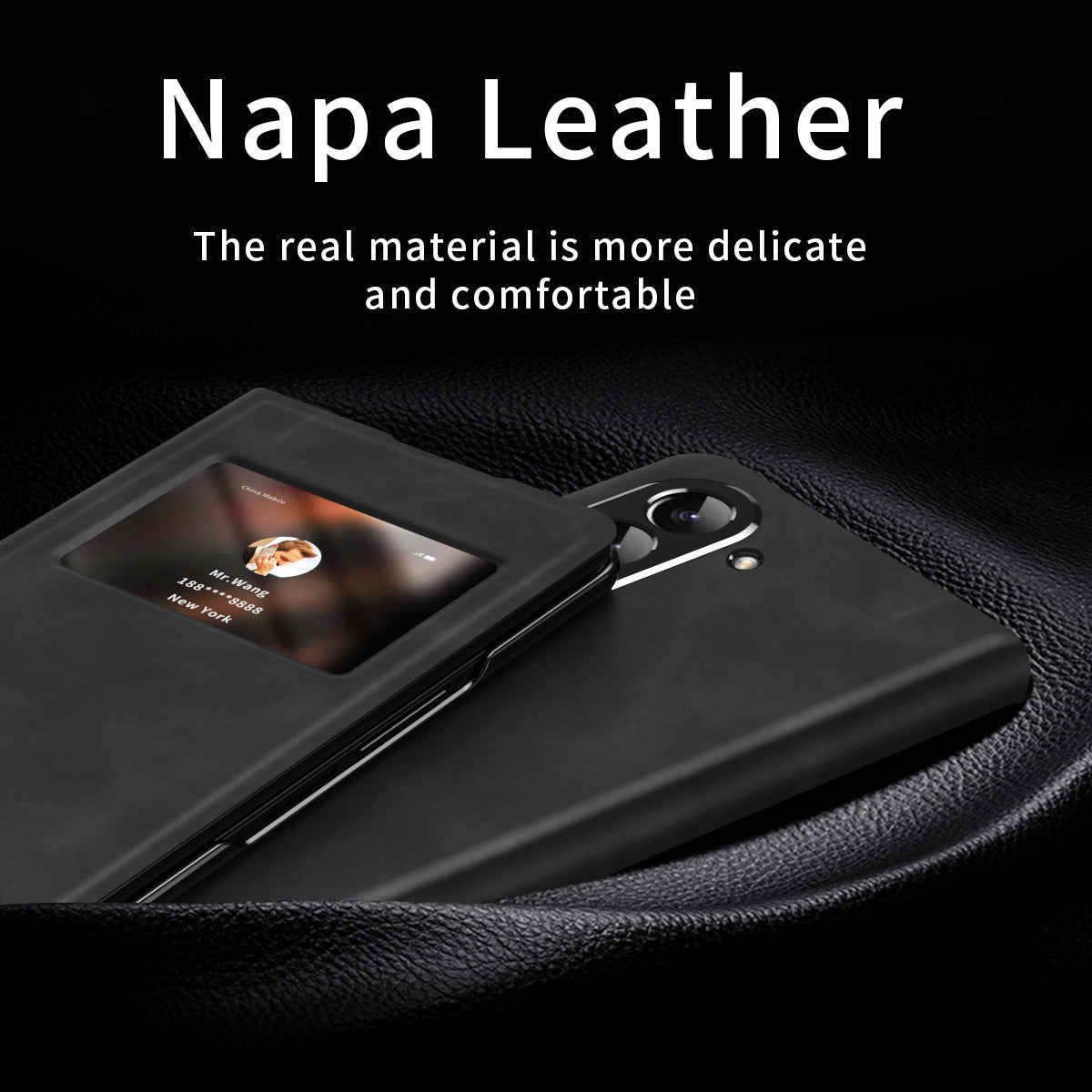 Coque en cuir premium pour Samsung Fold6 et FOLD5 - Protection complète