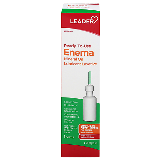 Leader Enema with Mineral Oil - Ready to Use