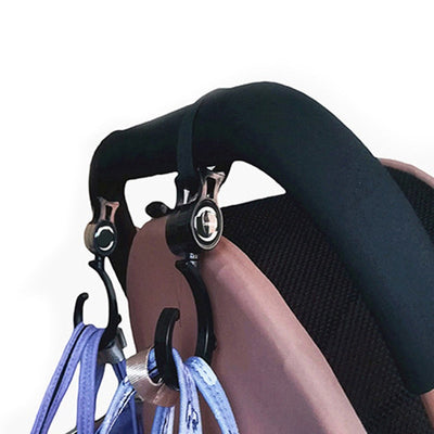 2pcs/ Baby Hanger Baby Bag Stroller Hooks Pram Rotate 360 Degree baby car seat accessories stroller organizer - Korvel