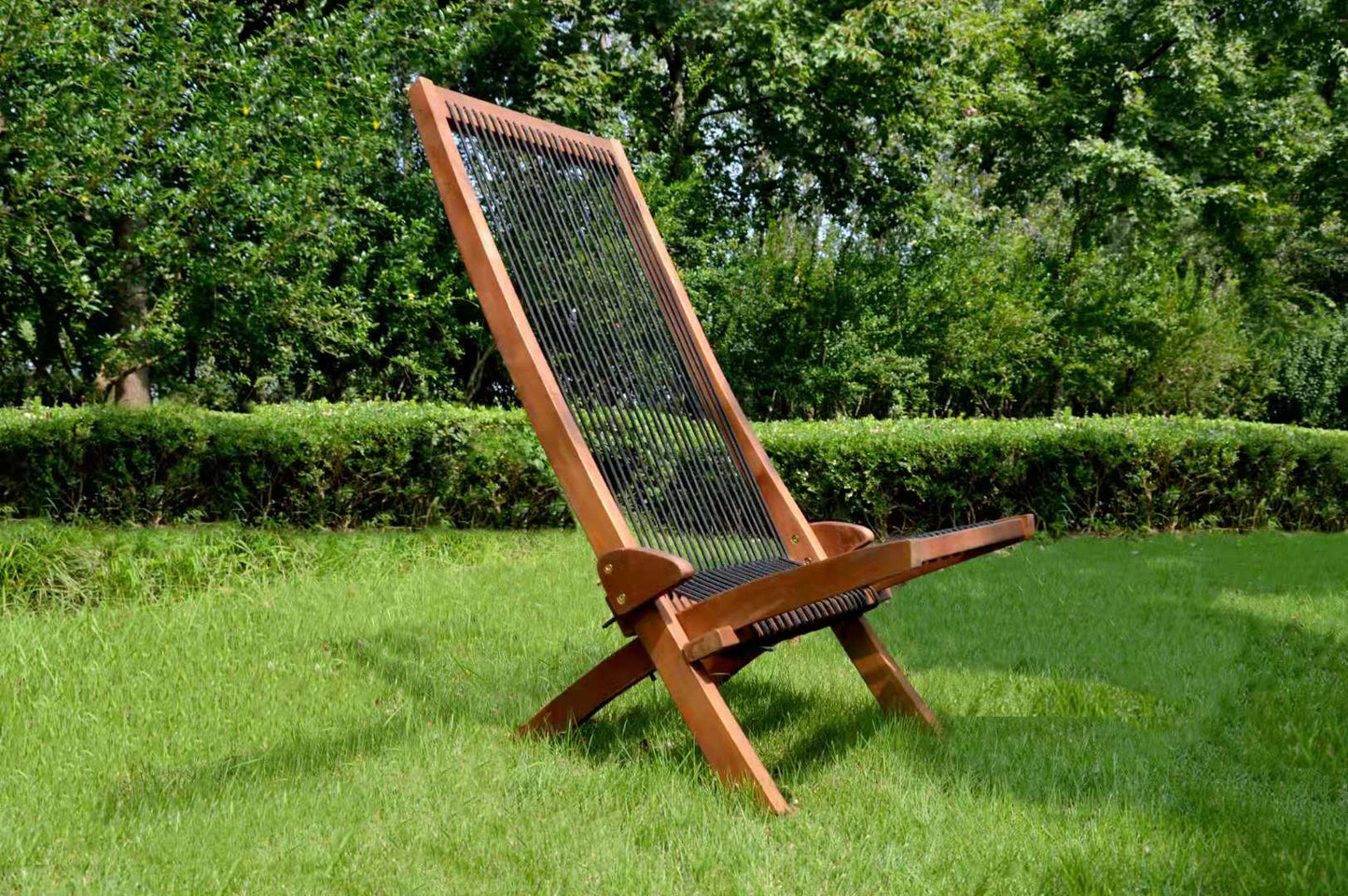 folding roping wood chair - Korvel