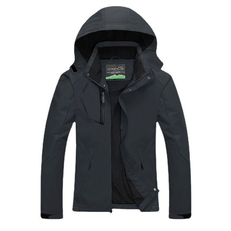 Men's and Women's Plus Size Breathable Waterproof Jacket