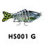 10cm Luya Bait Multi-Section Fish Plastic Hard Bait 15.5g Seven Sections Luya Bionic Bait Section Long Distance Cast Fake Bait Bait - Korvel