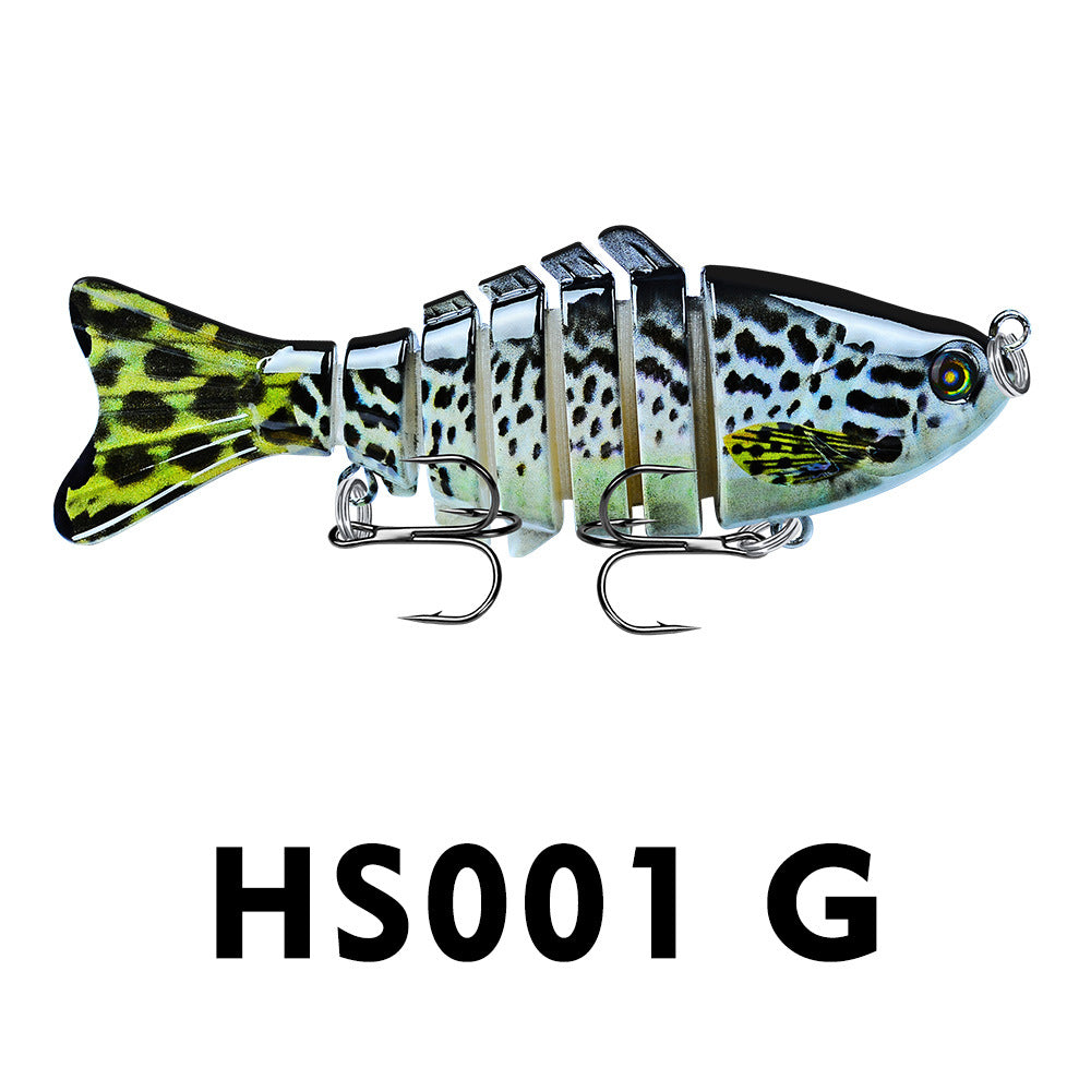 10cm Luya Bait Multi-Section Fish Plastic Hard Bait 15.5g Seven Sections Luya Bionic Bait Section Long Distance Cast Fake Bait Bait - Korvel