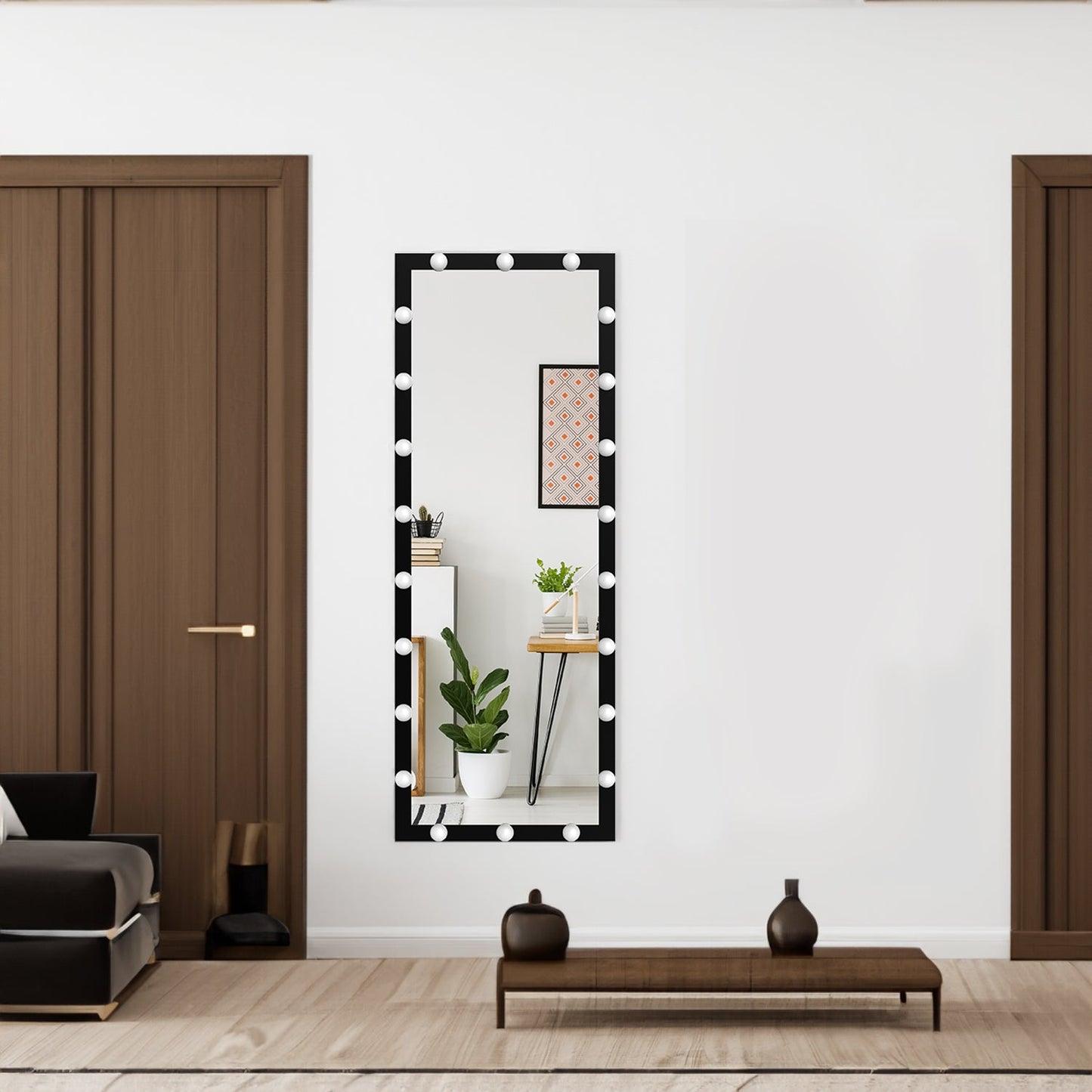 Illuminated Full Body Makeup Mirror - 63x24 Inch