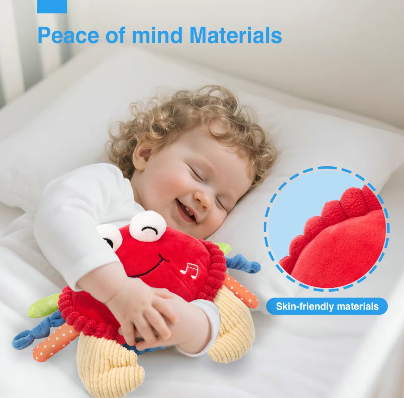 Cangrejo Musical BounceBuddy - Juguete de Peluche Interactivo