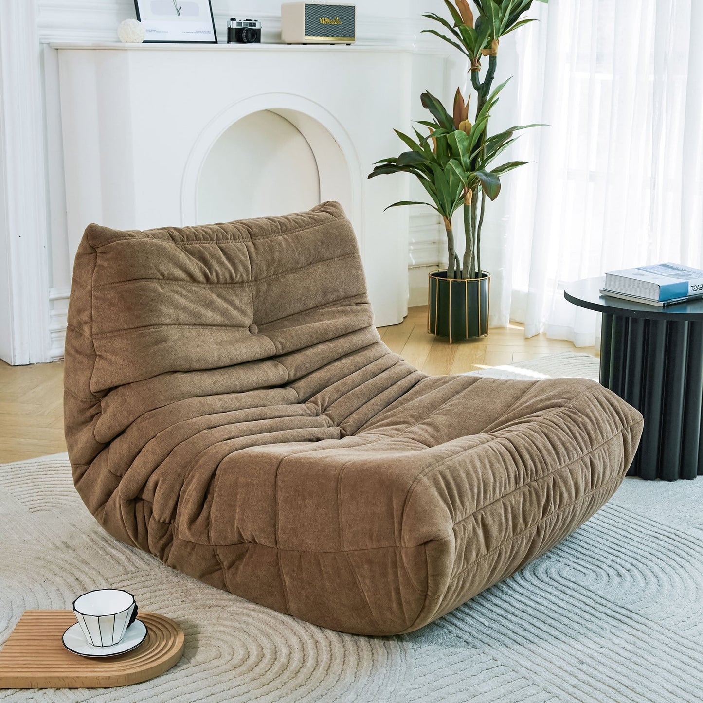 Fauteuil en forme de haricot en mousse à mémoire de forme premium pour adultes