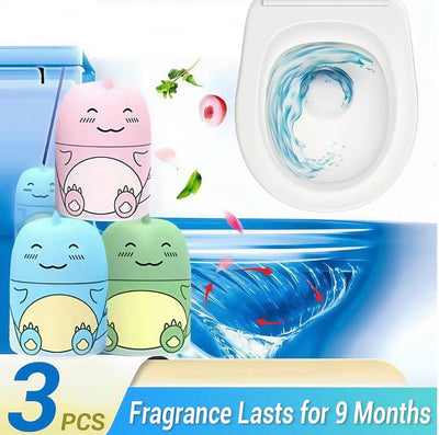 DinoClean RestroomSet - Eco-Friendly Toilet Cleaning Solution