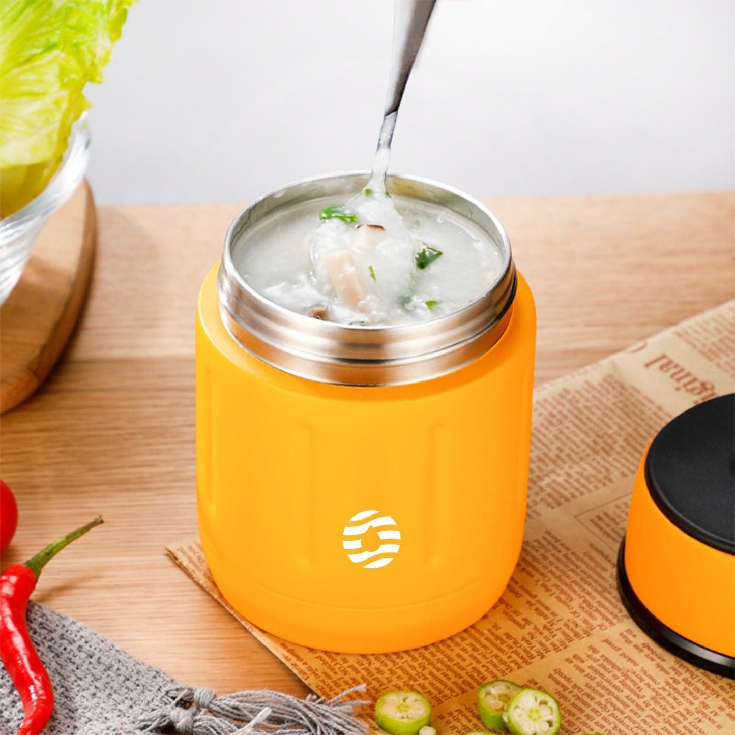 Stewing cup 316 stainless steel insulation barrel home office worker stew porridge stewing cup stewing pot - Korvel