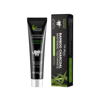Bamboo Charcoal Toothpaste Freshen Breath, Brightening Teeth And Improving Yellow Tooth Stain Removal Toothpaste - Korvel