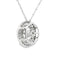 Colgante de moda de diamante genuino de 0.50 ct en oro blanco de 10KT