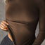 Long Sleeve Crop T-Shirt with Ribbed Texture