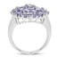 2.79 Carat Genuine Tanzanite Sterling Silver Engagement Ring