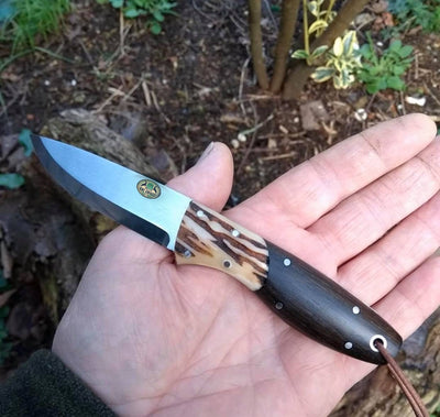 Premium D2 Steel Scandi Grind Bushcraft Knife - Korvel