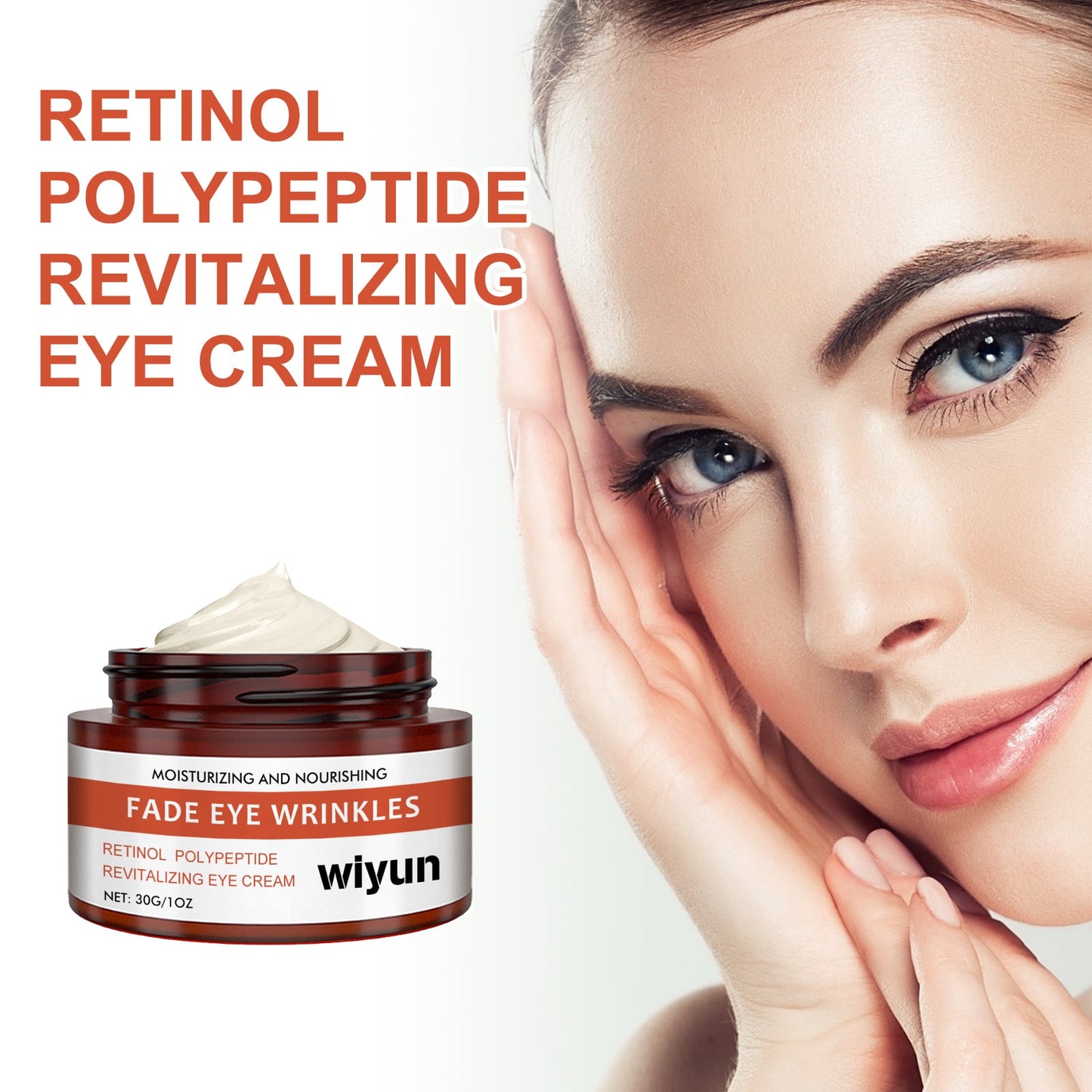 Crème pour les yeux revitalisante avec rétinol et polypeptides