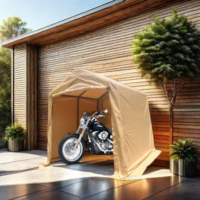 7x8 ft Outdoor Portable Gazebo Storage Shelter Shed
