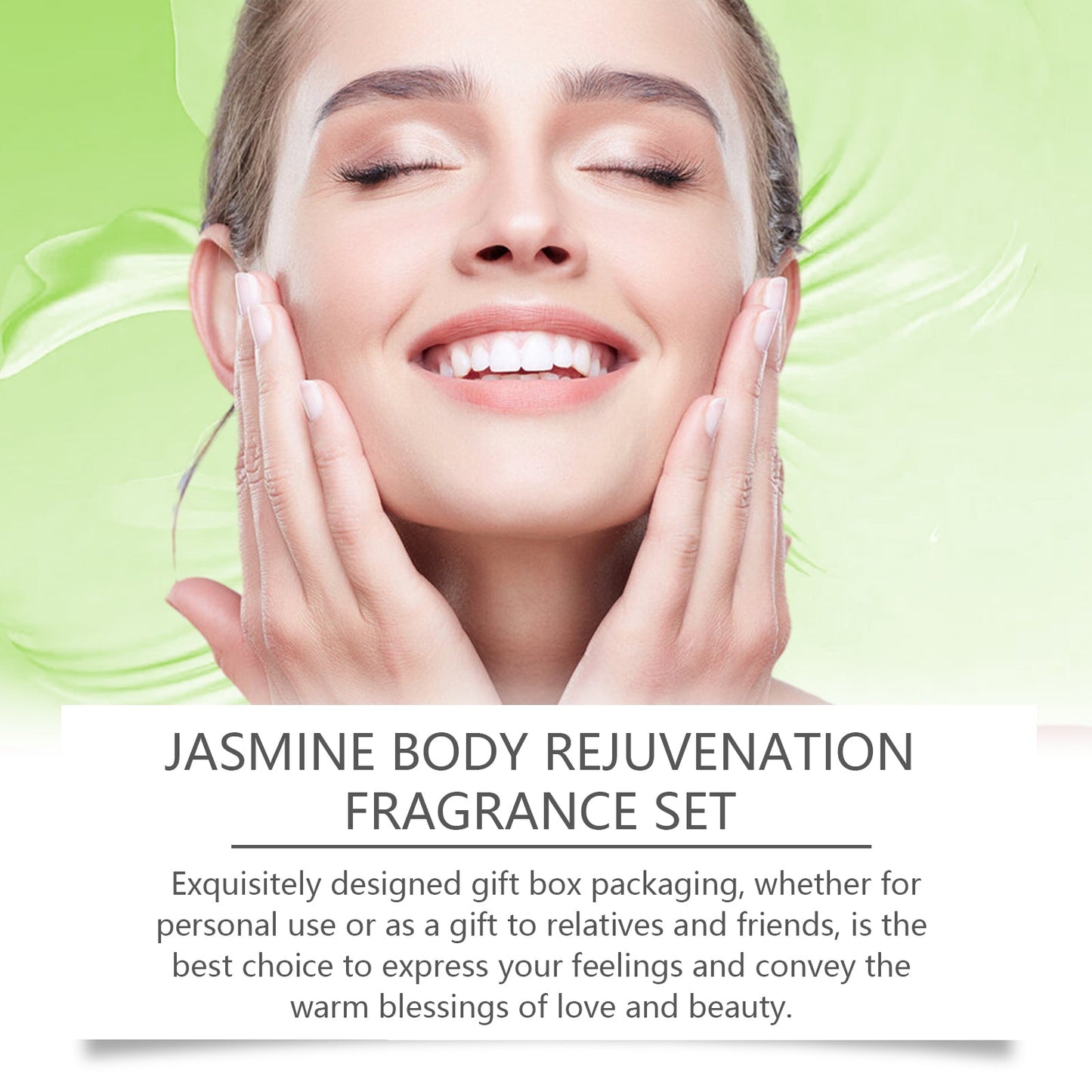 Ensemble de soins du corps au jasmin - Nettoyer et hydrater