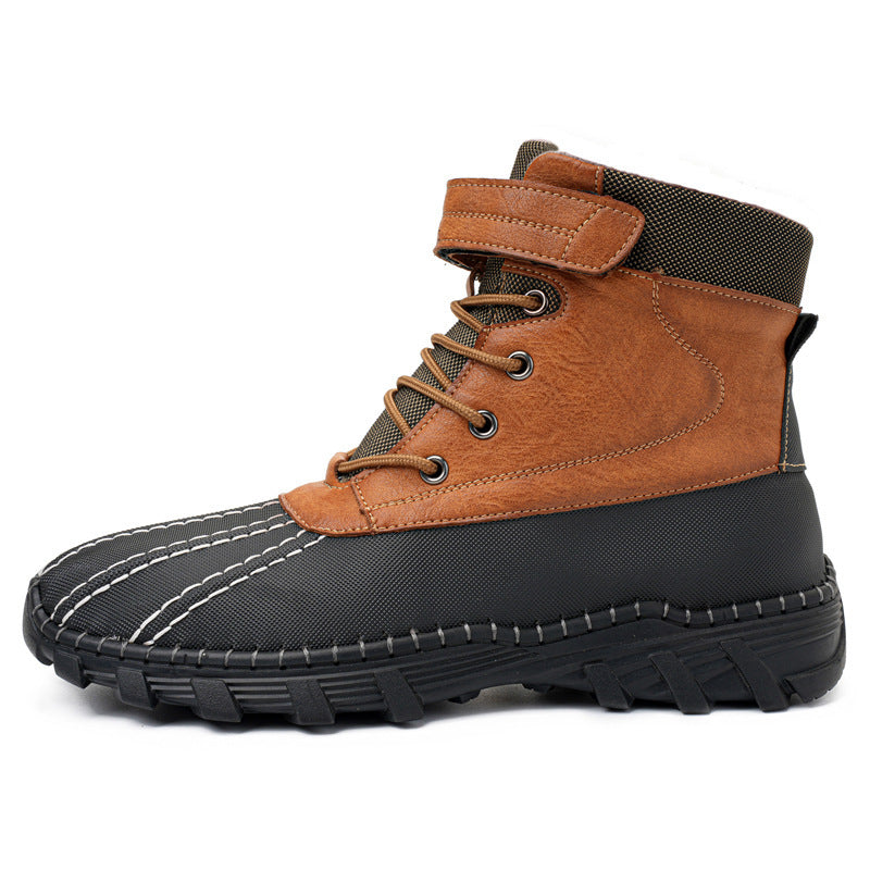Botas de Nieve Impermeables con Cordones para Hombres y Mujeres