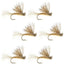 Mouches à saumon Tan X Caddis sans ardillon - Taille 18 (Paquet de 6)