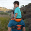 Toddler Hands-Free Shoulder Carrier with Cushioned Hip Seat Nylon Ankle Straps Child Rider Infant Travel Backpack Mochila Bebe - Korvel