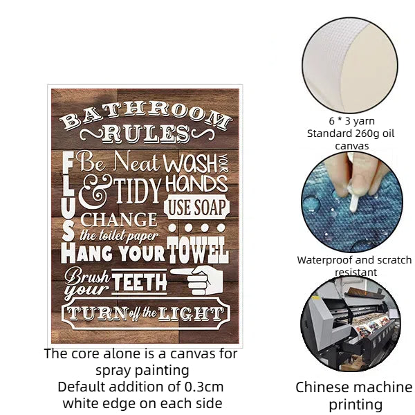 Landscape frameless canvas bedroom hanging painting spray painting oil painting cloth painting core - Korvel
