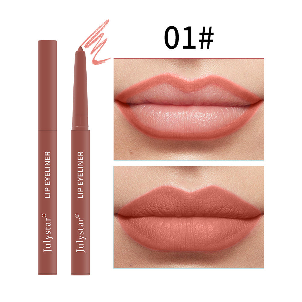 Waterproof Lipstick Lips Pink Matte Solid Lipliner - Korvel