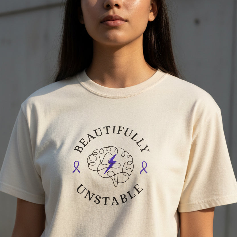 Beautifully Unstable Unisex T-Shirt – Epilepsy Awareness