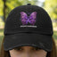 Epilepsy Butterfly Unisex Distressed Cap