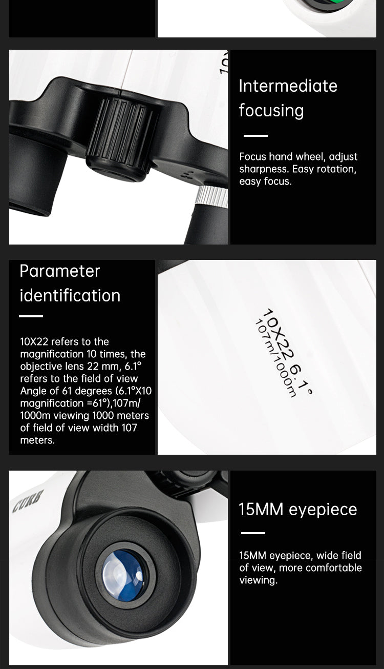 Concert telescope small mini portable special mobile phone for watching dramas high-power high-definition night vision professio - Korvel