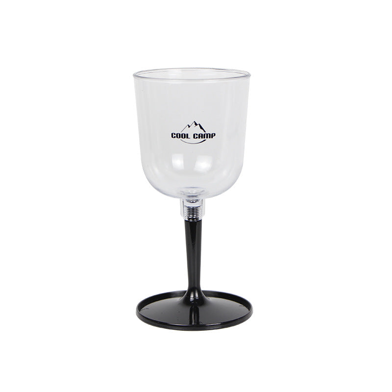 Outdoor Camping Red Wine Cup Shatterproof Plastic Stemware Detachable Portable Wine Cup Champagne Cup - Korvel