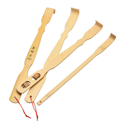 Scratching without asking for help old man with hand carved characters back scratching device - Korvel