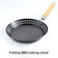 Camping Vegetables Pancake Folding BBQ Barbecue Plate Circular Non stick BBQ Barbecue Basket - Korvel