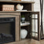 Classic TV Media Stand Modern Entertainment Console with 23" Fireplace Inset for TV Up - Korvel