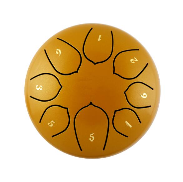 Tongue Drum 6 Inch Steel Tongue Drum Set 8 Tune Hand Pan Drum Pad Tank Sticks Carrying Bag Percussion Instruments Accessories - Korvel