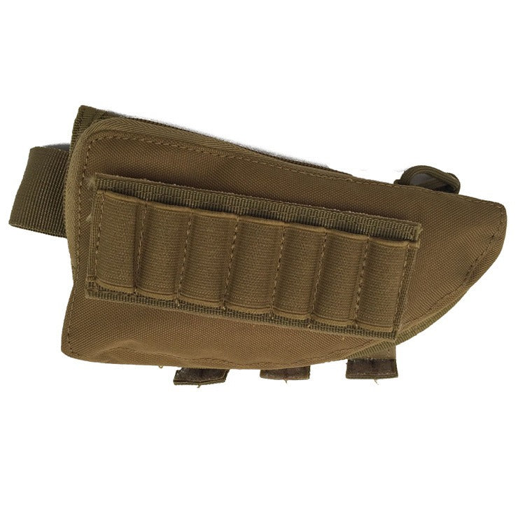 Hunting Pouch 7 Shells Butt Stock Shell Cartridge Holder Ammo Carrier Tactical Pouch - Korvel