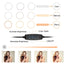 10 Inch  26CM  Ring Light with Stand - Rovtop LED Camera Selfie Light Ring for iPhone Tripod and Phone Holder for Video Photography - Korvel