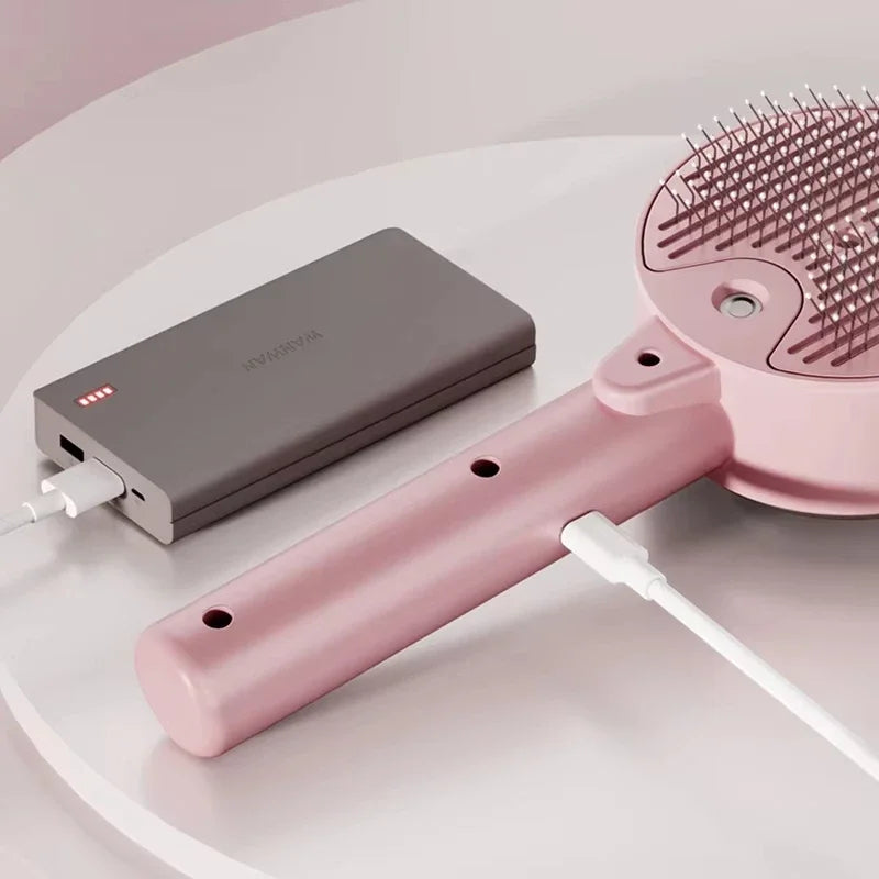 Pet Spray Massage Comb for Cats and Dogs with Electric Spray Water Steam Brush Kitten Pet Bath Brush Massage Pet Hair Remover - Korvel