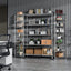 5 Tier 6000lbs Heavy Duty Adjustable Storage Rack Metal Shelf Wire Shelving Unit Chrome - Korvel