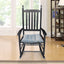 wooden porch rocker chair BLACK - Korvel
