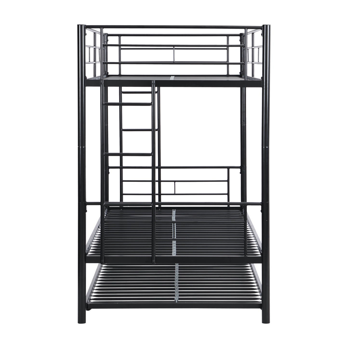 METAL Bunk Bed with trundle Black - Korvel
