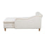 Beige Chaise Lounge Indoor Velvet Lounge Chair for Bedroom with Storage & Pillow Modern Upholstered Rolled Arm Chase Lounge - Korvel