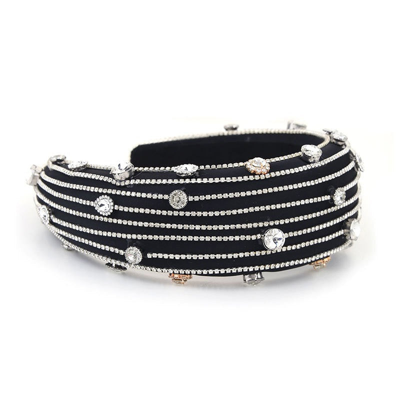 Baroque Wide Brimmed Diamond Headband