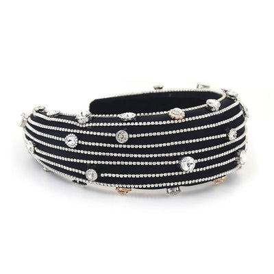 Baroque Wide Brimmed Diamond Headband