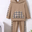 Children's Plaid Hoodie and pants Set - Korvel