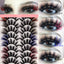10 Pairs Of Color Mink Hair Fried Multilayer Thick Cross False Eyelashes 8D FLUFFY - Korvel