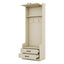 Four in one detachable hall tree with drawers and cabinets, 7 hooks, multifunctional corridor hangers, antique beige shoe stools - Korvel