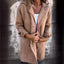 Lapel Single Breasted Cardigan with Pockets