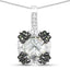 2.72 Carat Genuine Multi-Stone .925 Sterling Silver Pendant